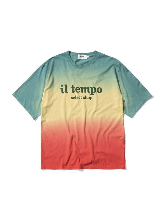 Oversized Tri-Color Tie Dye T-Shirt Yellow - IL TEMPO SELECT SHOP - BALAAN 2