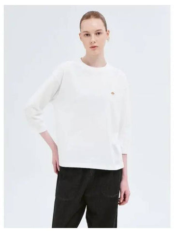 Women s Crew Neck T Shirt 34 Sleeve Shirts White Domestic Product GM0024080168529 - DANTON - BALAAN 1