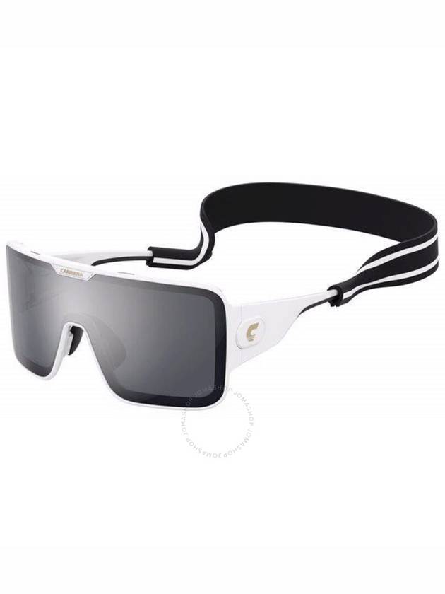 Carrera Silver Mirror Shield Unisex Sunglasses FLAGLAB 15 0VK6/T4 99 - CARRERA - BALAAN 1