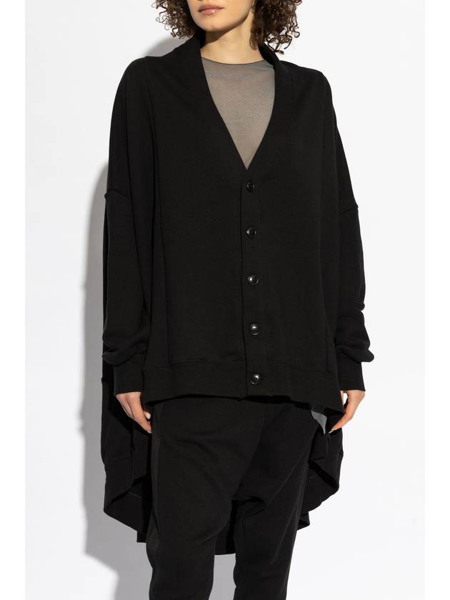 Yohji Yamamoto Cotton Cardigan, Women's, Black - YOHJI YAMAMOTO - BALAAN 3