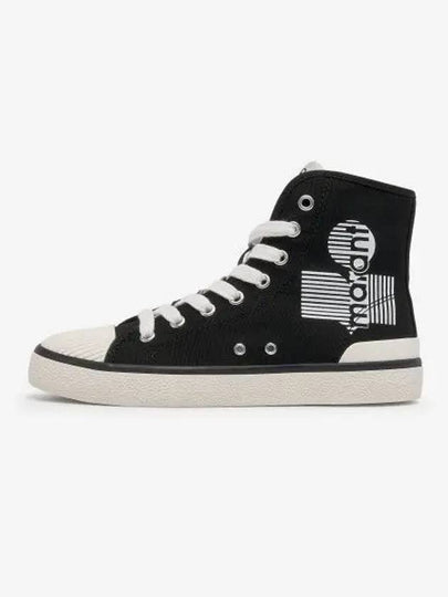 Women's Benkeenh Logo High Top Sneakers Black - ISABEL MARANT - BALAAN 2