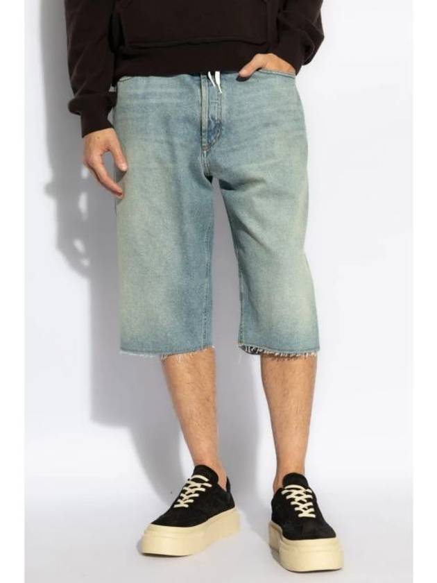 Drawstring Denim Shorts Blue - MAISON MARGIELA - BALAAN 4