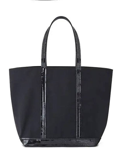 Cabas Moyen Sequin Tote Bag Navy - VANESSA BRUNO - BALAAN 2