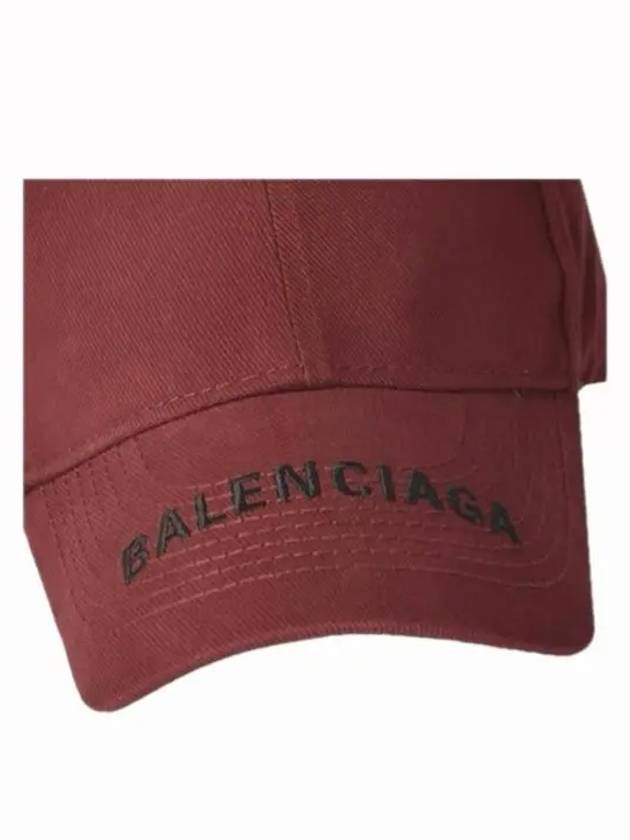 Hat Logo Visor Cap Red - BALENCIAGA - BALAAN 4