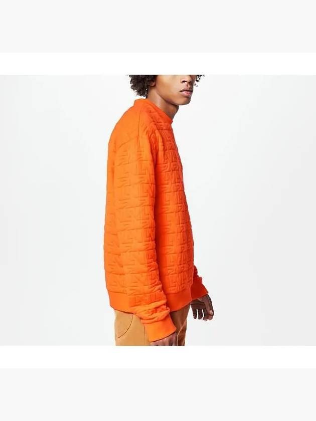 LV Dove Quilted Sweatshirt Orange - LOUIS VUITTON - BALAAN 4