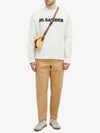 Logo Print Cotton Long Sleeve T-Shirt White - JIL SANDER - BALAAN 7