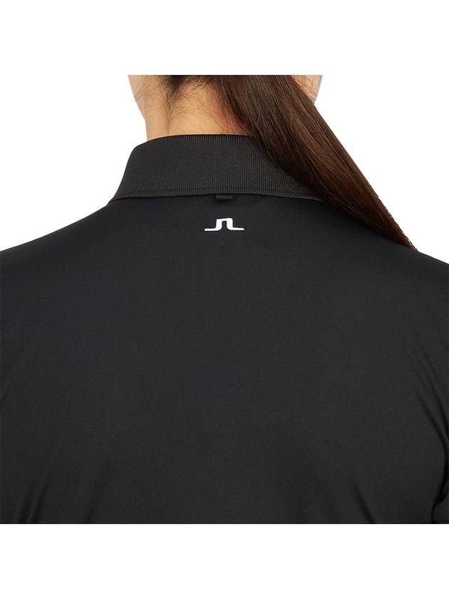 Women's Tour Tech Golf Polo Black - J.LINDEBERG - BALAAN 8