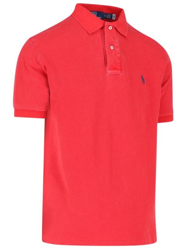 logo embroidery polo shirt 710850860029 - POLO RALPH LAUREN - BALAAN 3