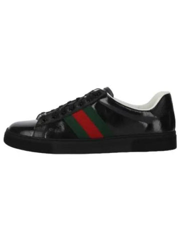 GG Crystal Low Top Sneakers Black Supreme - GUCCI - BALAAN 1