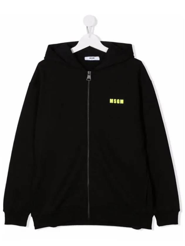 Kids Logo Print Zip up Hoodie MS027894 110 - MSGM - BALAAN 1