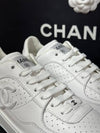 CC Logo Calfskin Low Top Sneakers White - CHANEL - BALAAN 9