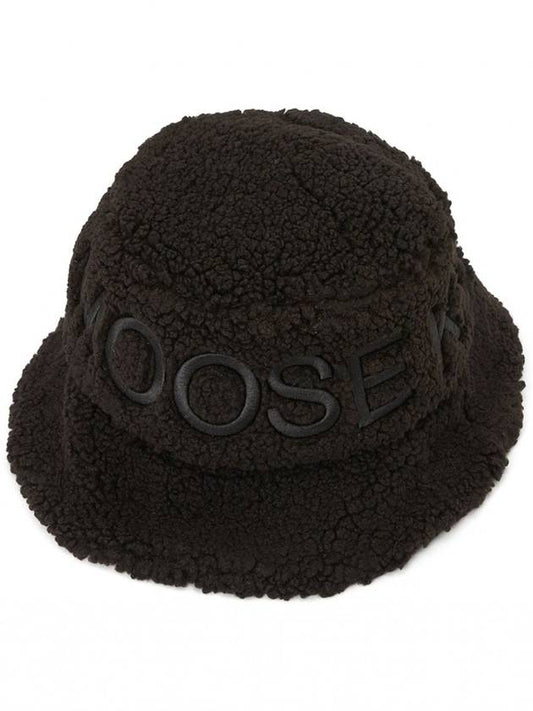 Cobble Embroidered Logo Bucket Hat Black - MOOSE KNUCKLES - BALAAN 2