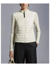 Women's Padded Down Cotton Zip-Up Jacket White - MONCLER - BALAAN 5