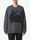 Bunny Knit Top Charcoal Melange - JW ANDERSON - BALAAN 2