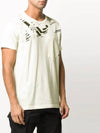 Men's Shadow Project Printing Short Sleeve T-Shirt Ivory - STONE ISLAND - BALAAN 4