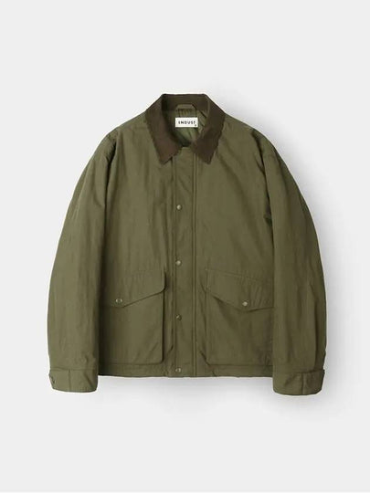 Corduroy Collar Heritage Barber Jacket Khaki - INDUST - BALAAN 2