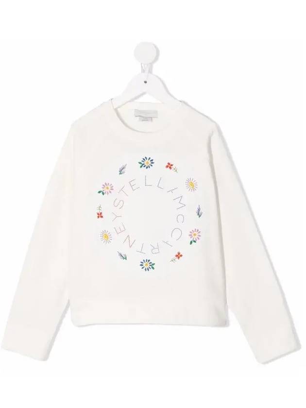 Kids Floral Embroidery Sweatshirt 602645 SQJE7 9100 - STELLA MCCARTNEY - BALAAN 1