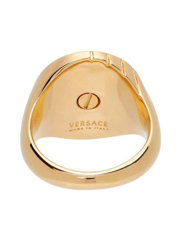 Men's Medusa Logo Ring Gold - VERSACE - BALAAN 4