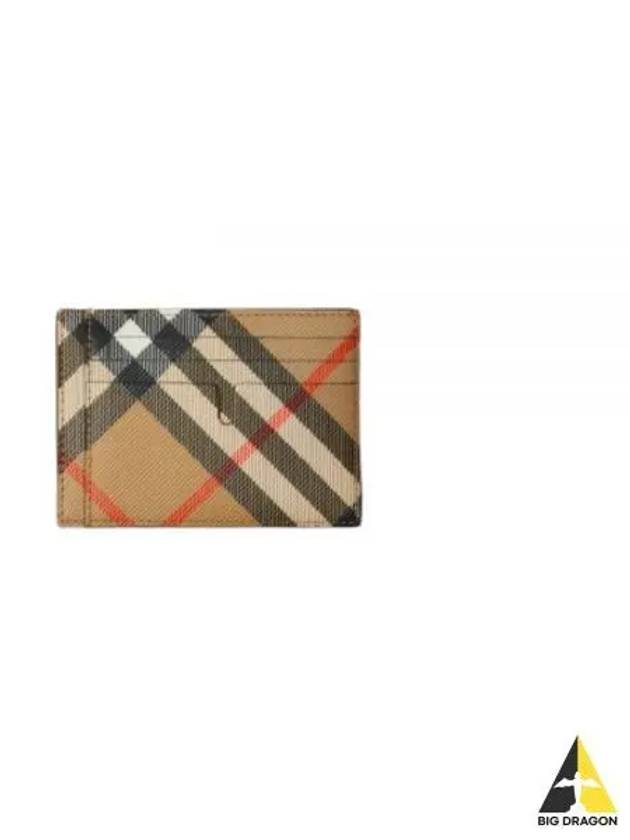 Check Card Wallet Beige - BURBERRY - BALAAN 2