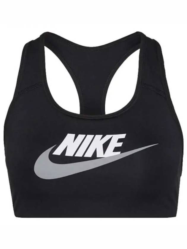 Dry fit medium support graphic sports bra black DM0579 010 - NIKE - BALAAN 2