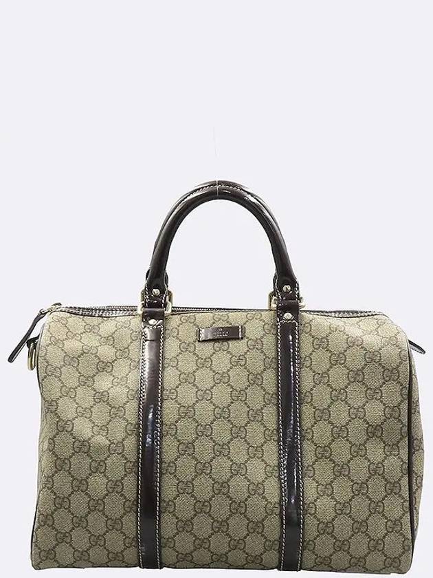 193603 GG logo PVC leather trimming Boston tote bag - GUCCI - BALAAN 2