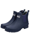 Wilton Wellington Chelsea Rain Boots Navy - BARBOUR - BALAAN 2