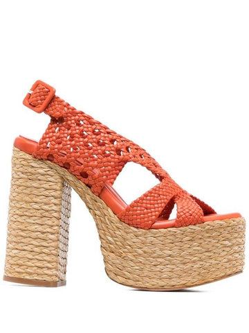 Paloma Barcelò Sandals Orange - PALOMA BARCELO - BALAAN 1