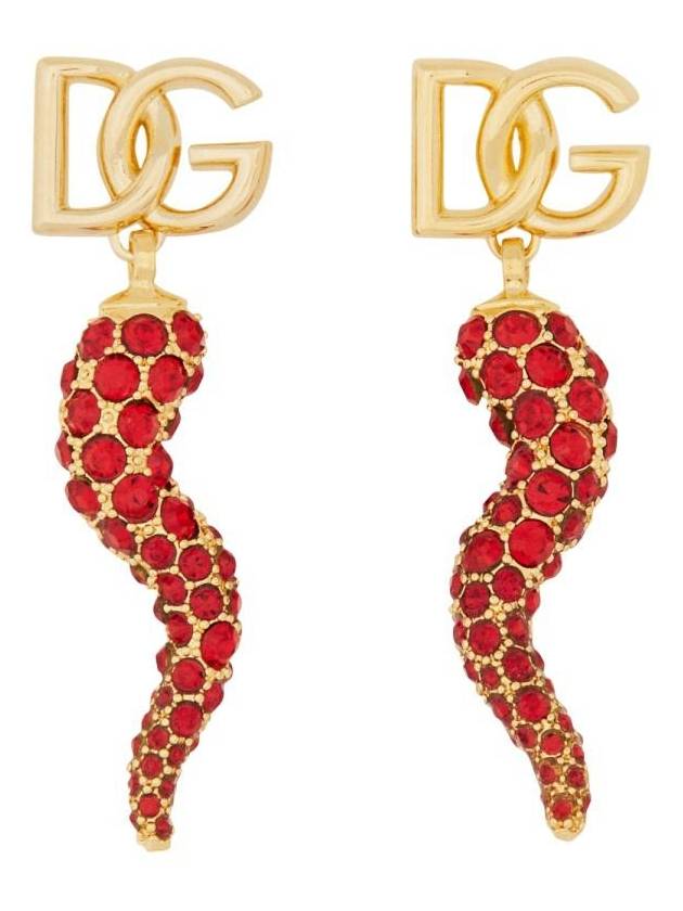 Dolce & Gabbana Earring With Logo And Cornet - DOLCE&GABBANA - BALAAN 1