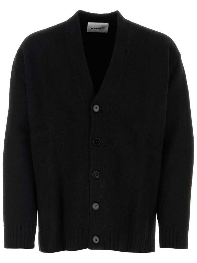 Voile Wool Cardigan Black - JIL SANDER - BALAAN 2