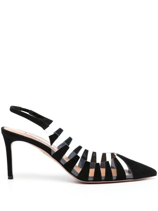 Aquazzura Pvc And Leather Slingback Sandals Hot Rumor - AQUAZZURA - BALAAN 1