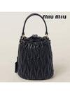 Matelasse Nappa Leather Bucket Bag Black - MIU MIU - BALAAN 4