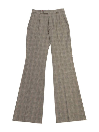 Women's Check Flare Wide Pants Grey - VIVIENNE WESTWOOD - BALAAN 2