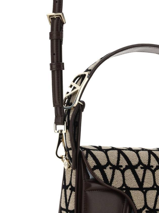 Toile Iconographe Shoulder Bag Black Beige - VALENTINO - BALAAN 4