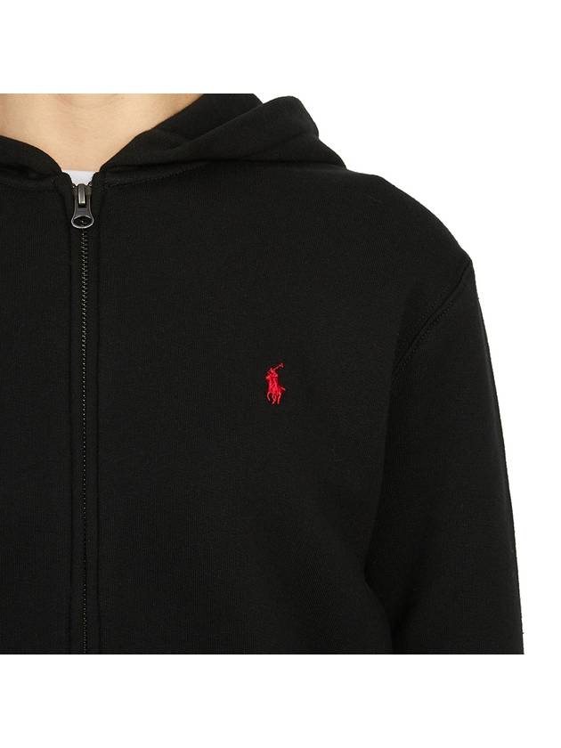 Kids Logo Knit Hooded Zip-Up Jacket Black - POLO RALPH LAUREN - BALAAN 11