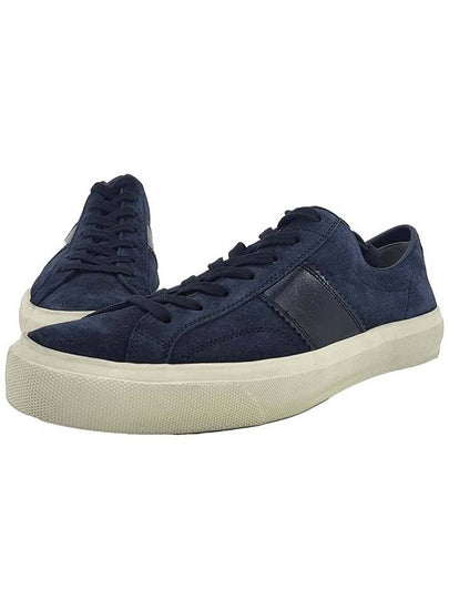 Suede Low Top Sneakers Grey - TOM FORD - BALAAN 2