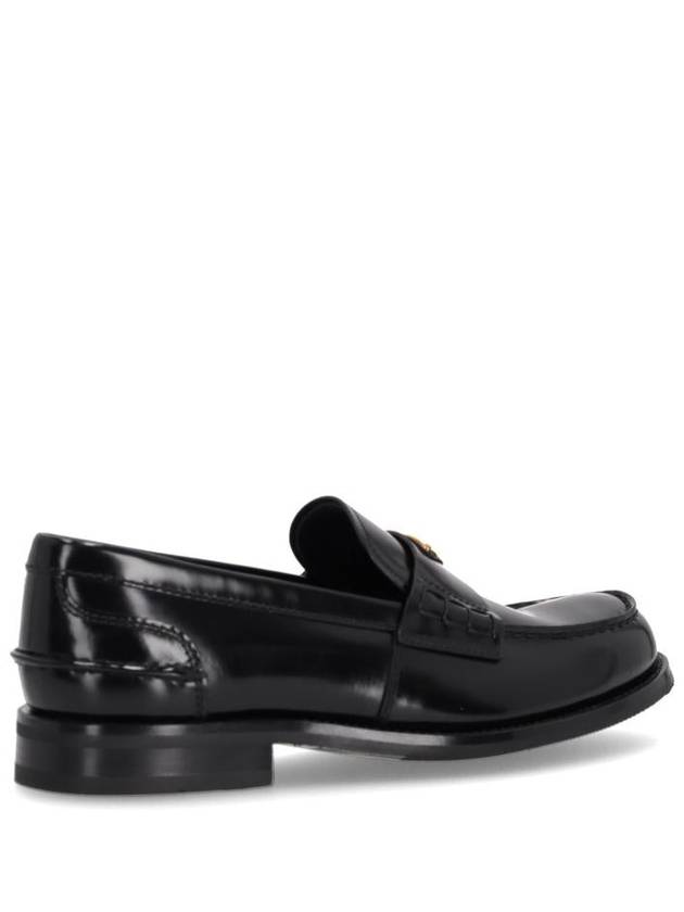 Brushed Leather Loafers Black - PRADA - BALAAN 4