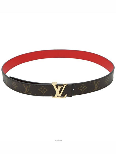 Women s brand new item 98 points out of 100 LV Reversible Monogram Red Leather 30mm Belt - LOUIS VUITTON - BALAAN 2