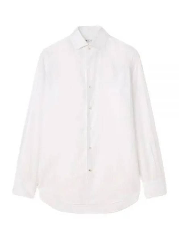 Andre Cotton Long Sleeve Shirt Optical White - LORO PIANA - BALAAN 2