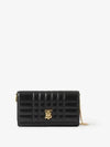 Lola Gold Logo Quilted Mini Cross Bag Black - BURBERRY - BALAAN 2