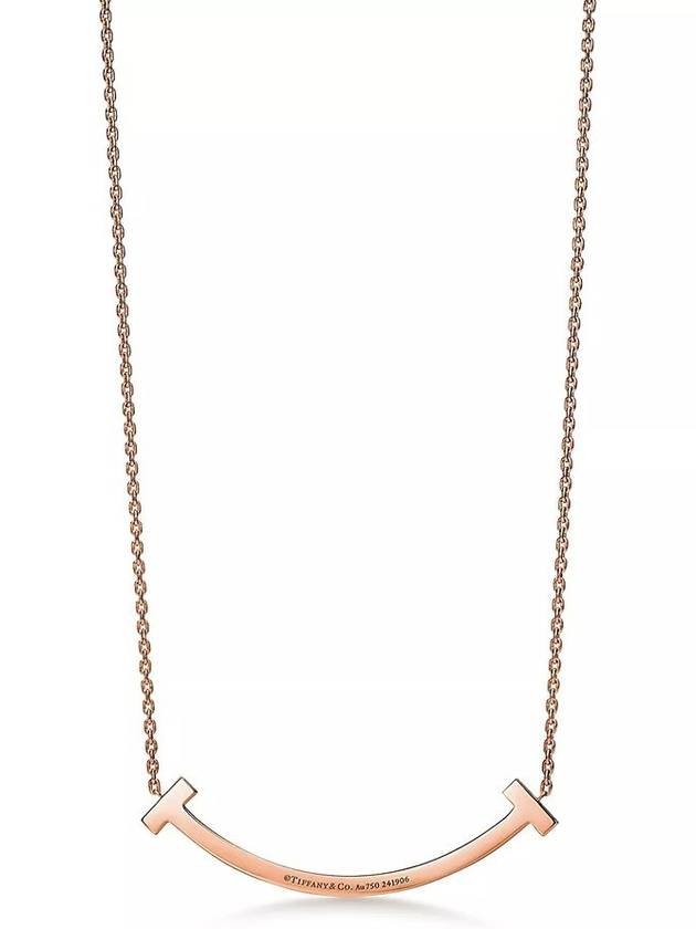 Tiffany T Smile Medium Pendant Rose Gold 74957110 - TIFFANY & CO. - BALAAN 3