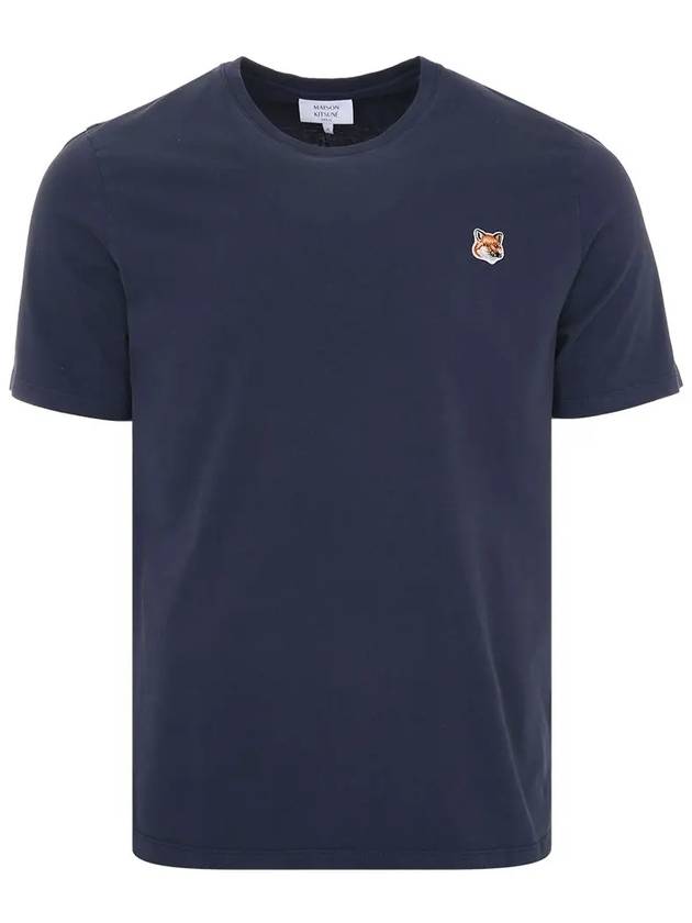 Fox Head Patch Classic Short Sleeve T-Shirt Ink Blue - MAISON KITSUNE - BALAAN 2