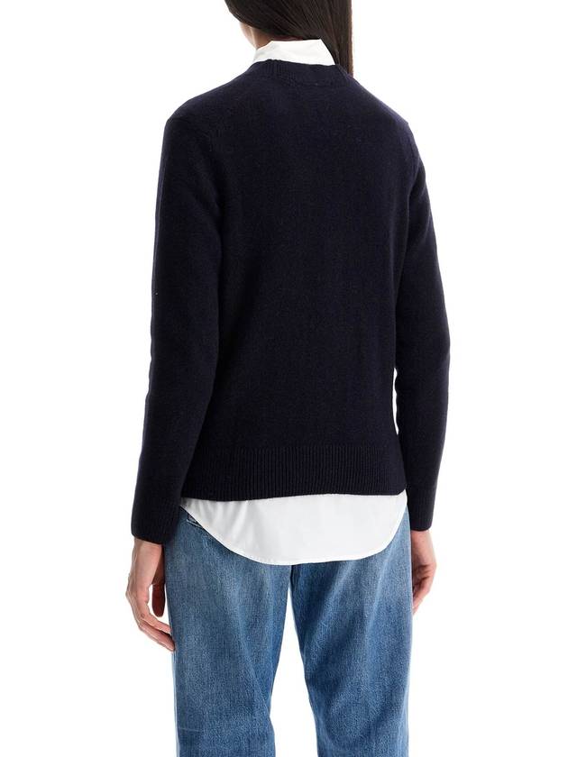 Baby Fox Patch Boxy Cardigan Navy - MAISON KITSUNE - BALAAN 4