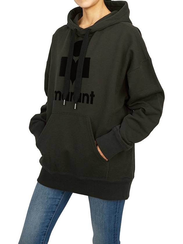 Mansel Logo Hoodie Faded Black - ISABEL MARANT - BALAAN 6