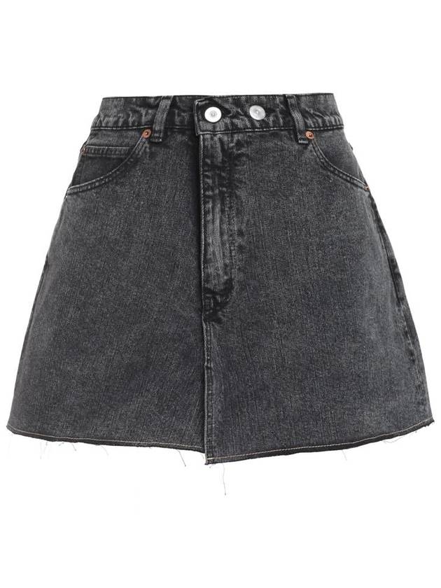 Short Skirt W4235COB OVERDYEDBLCK GRAY - OUR LEGACY - BALAAN 2