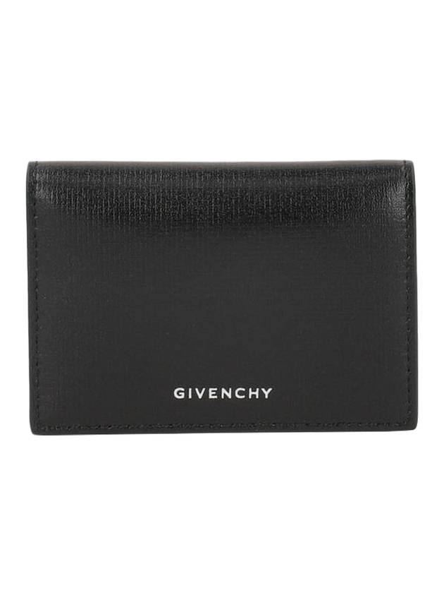 4G Classic Grain Calfskin Half Wallet Black - GIVENCHY - BALAAN 1