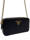 Women s 1DH010 Saffiano gold lettering logo chain shoulder bag - PRADA - BALAAN 3