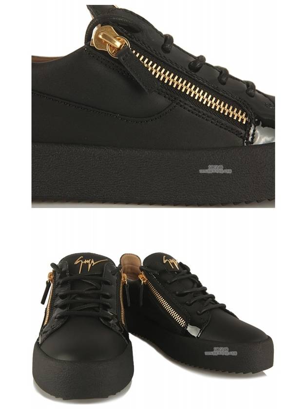 Frankie Crocodile Effect Low Top Sneakers Black - GIUSEPPE ZANOTTI - BALAAN 9