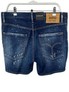 Men's Commando Dark Ribbed Wash Denim Shorts Blue - DSQUARED2 - BALAAN 4