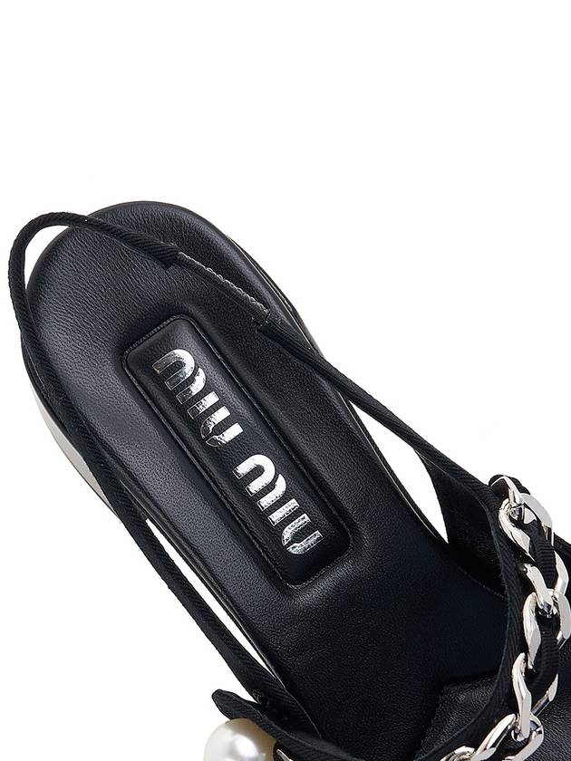 Patent Leather Slingback Heels Black - MIU MIU - BALAAN 8