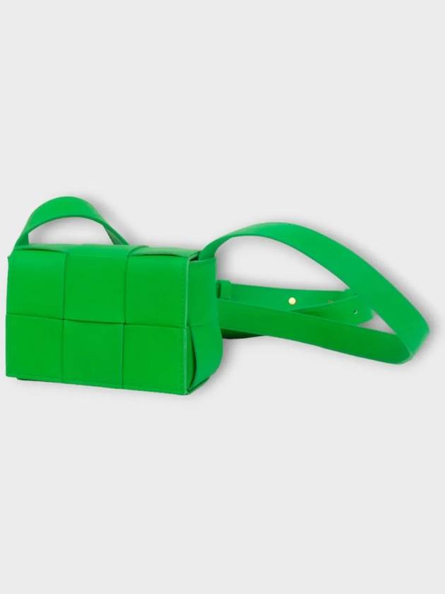 Intrecciato Cassette Small Cross Bag Green - BOTTEGA VENETA - BALAAN 4